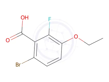 Chemical structure of 6-Bromo-3-ethoxy-2-fluorobenzoic acid
