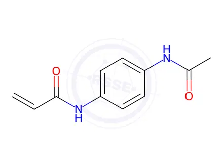 Chemical structure of N-(4-acetamidophenyl)acrylamide