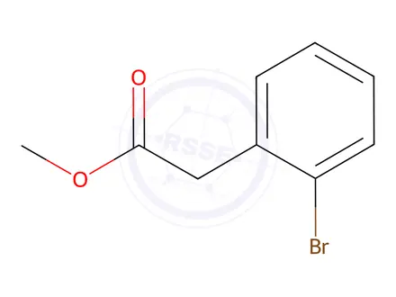 Chemical structure of methyl 2-(2-bromophenyl)acetate