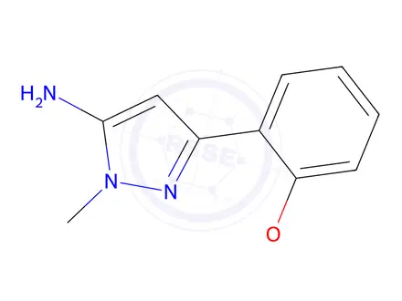 Chemical structure of 3-(2-Methoxyphenyl)-1-methyl-1H-pyrazol-5-amine