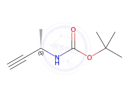 Chemical structure of (S)-N-Boc-3-amino-1-butyne
