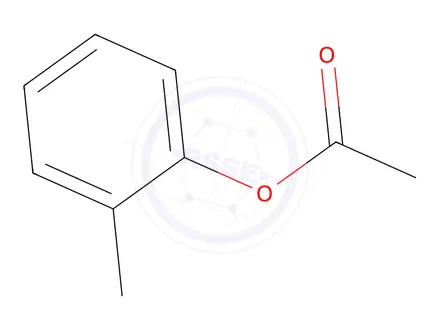 Chemical structure of tolyl acetate
