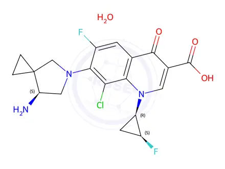 Chemical structure of Sitafloxacin (163253-37-0)