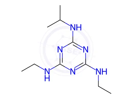 Chemical structure of Atrazine-2-Ethylamino