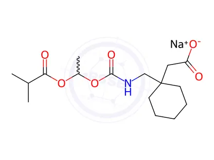 Chemical structure of Gabapentin Enacarbil Sodium Salt