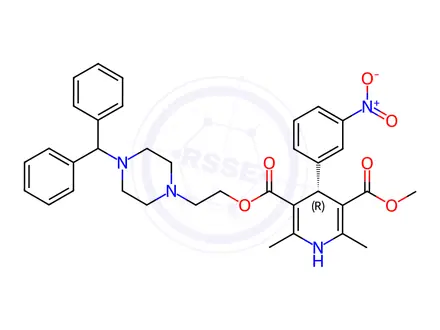 Chemical structure of (R)-Manidipine