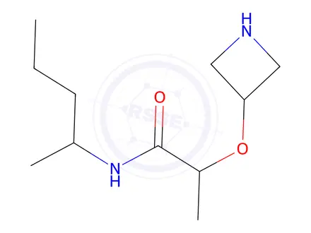 Chemical structure of 2-(Azetidin-3-yloxy)-N-(pentan-2-yl)propanamide