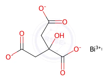 Chemical structure of Bismuth Citrate