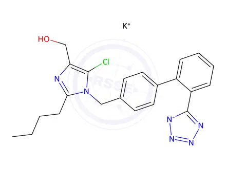 Chemical structure of Losartan Isomer Impurity,Potassium Salt