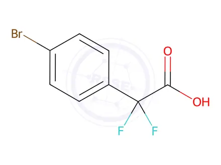 Chemical structure of 2-(4-Bromophenyl)-2,2-difluoroacetic Acid