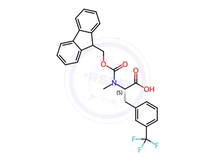 Chemical structure of Fmoc-MeF3T-OH