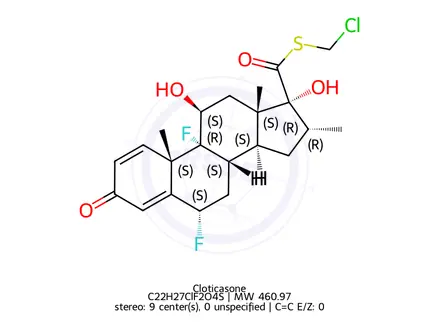 Chemical structure of Cloticasone