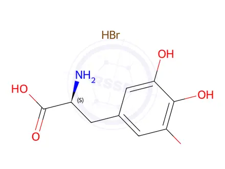 Chemical structure of 3,4,5-Trihydroxyphenylalanine Hydrobromide