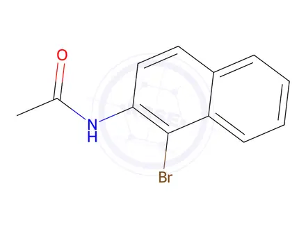 Chemical structure of N-(1-bromonaphthalen-2-yl)acetamide