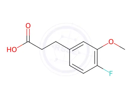 Chemical structure of 3-(4-Fluoro-3-methoxy-phenyl)-propionic acid