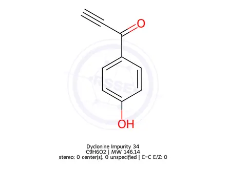 Chemical structure of Dyclonine Impurity 34