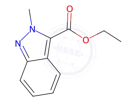 Chemical structure of Ethyl 2-methyl-2H-indazole-3-carboxylate