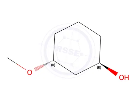 Chemical structure of (1R,3R)-3-methoxycyclohexan-1-ol