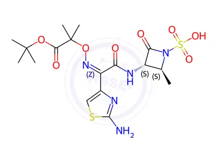 Chemical structure of Aztreonam Impurity 126