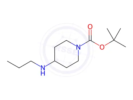 Chemical structure of 1-Boc-4-propylaminopiperidine