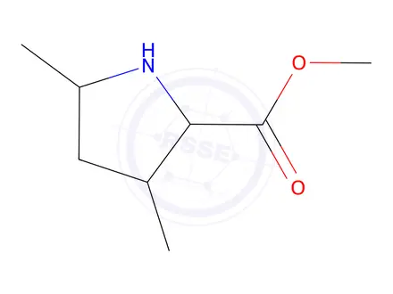 Chemical structure of (2S,3R,5S)-Methyl 3,5-dimethylpyrrolidine-2-carboxylate