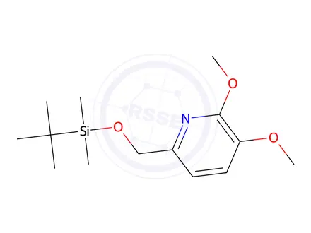 Chemical structure of 6-((tert-Butyldimethylsilyloxy)methyl)-2,3-dimethoxypyridine