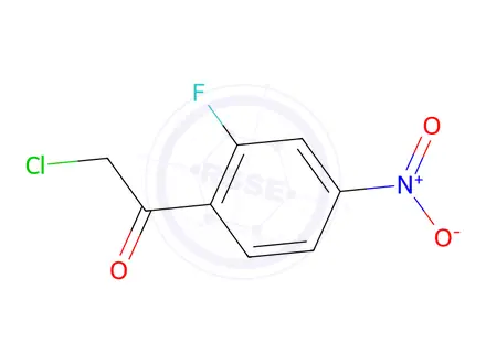 Chemical structure of 2-chloro-1-(2-fluoro-4-nitrophenyl)ethan-1-one