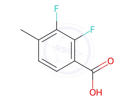 Chemical structure of 2,3-difluoro-4-methylbenzoic acid