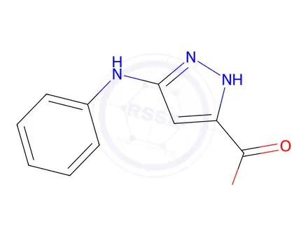 Chemical structure of 1H-Pyrazole-3-carboxylicacid,5-(phenylamino)-(9CI)