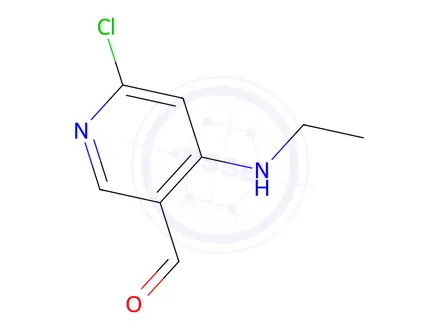 Chemical structure of 6-Chloro-4-(ethylamino)nicotinaldehyde