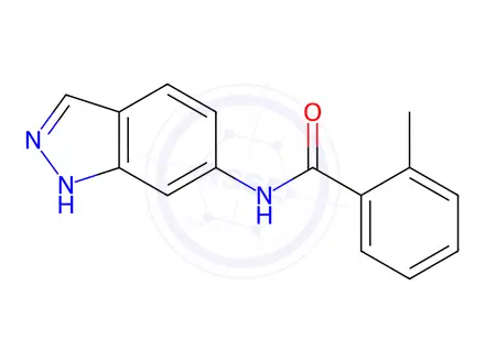 Chemical structure of Benzamide, N-1H-indazol-6-yl-2-methyl-(9CI)