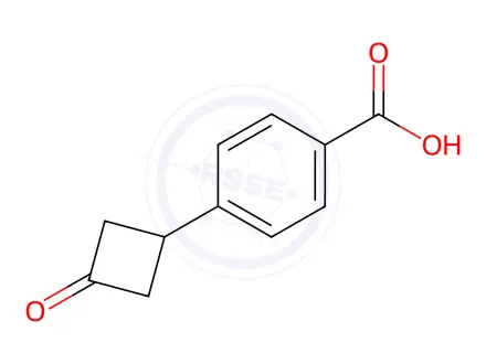 Chemical structure of 4-(3-Oxocyclobutyl)benzoic acid