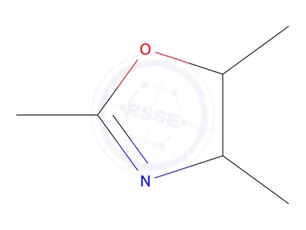 Chemical structure of cis-4,5-dihydro-2,4,5-trimethyloxazole
