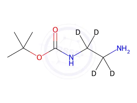 Chemical structure of tert-Butyl (2-aminoethyl-1,1,2,2-d4)carbamate