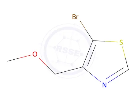 Chemical structure of 5-Bromo-4-(methoxymethyl)thiazole