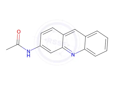 Chemical structure of 2-Acetamidoacridine