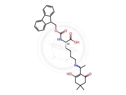 Chemical structure of Fmoc-L-Lys(Dde)-OH