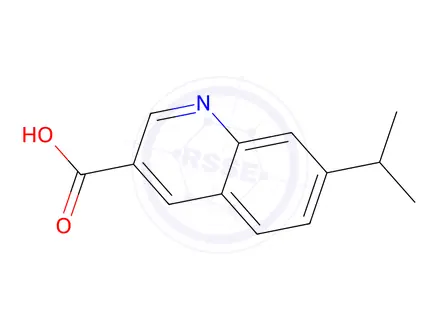 Chemical structure of 7-Isopropylquinoline-3-carboxylic acid