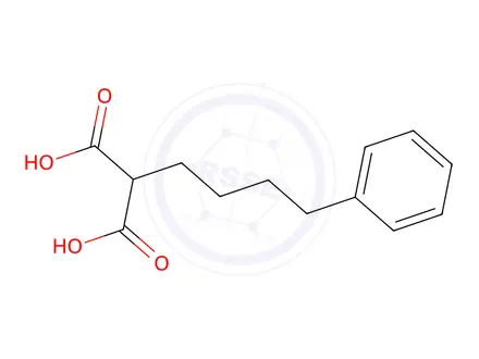 Chemical structure of 2-(4-Phenylbutyl)malonic acid