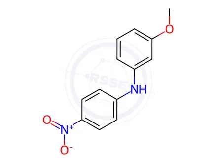 Chemical structure of N-(3-methoxyphenyl)-4-nitroaniline