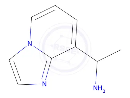 Chemical structure of 1-imidazo[1,2-a]pyridin-8-ylethanamine