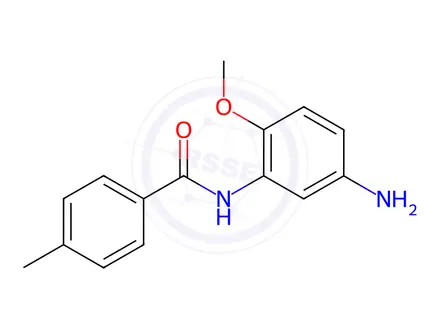 Chemical structure of N-(5-Amino-2-methoxyphenyl)-4-methylbenzamide