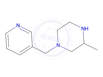Chemical structure of 3-Methyl-1-(pyridin-3-ylmethyl)piperazine