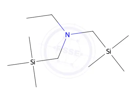 Chemical structure of Ethylamine, N,N-bis(trimethylsilyl)methyl]-