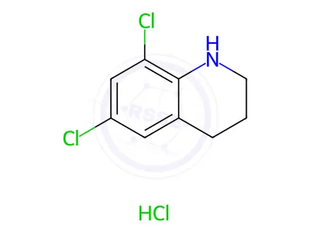 Chemical structure of 6,8-dichloro-1,2,3,4-tetrahydroquinoline hydrochloride