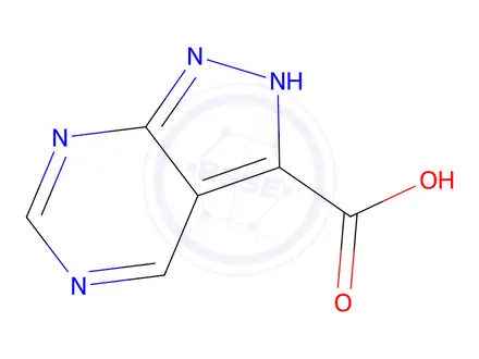 Chemical structure of 1H-pyrazolo[3,4-d]pyrimidine-3-carboxylic acid