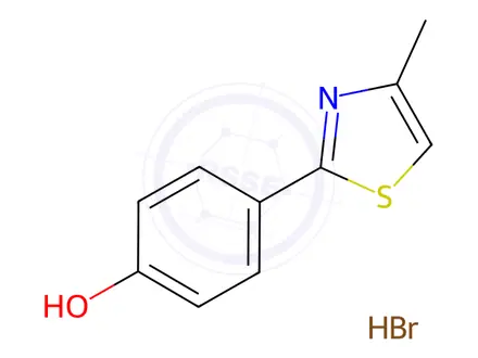 Chemical structure of 4-(4-Methyl-1,3-thiazol-2-yl)phenol Hydrobromide