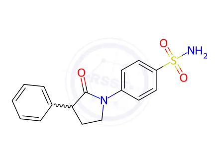 Chemical structure of 4-(2-Oxo-3-phenylpyrrolidin-1-yl)benzenesulfonamide