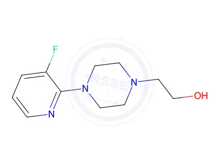 Chemical structure of 2-(4-(3-Fluoropyridin-2-yl)piperazin-1-yl)ethan-1-ol