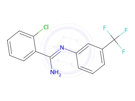 Chemical structure of o-Chloro-N-(α,α,α-trifluoro-m-tolyl)benzamidine